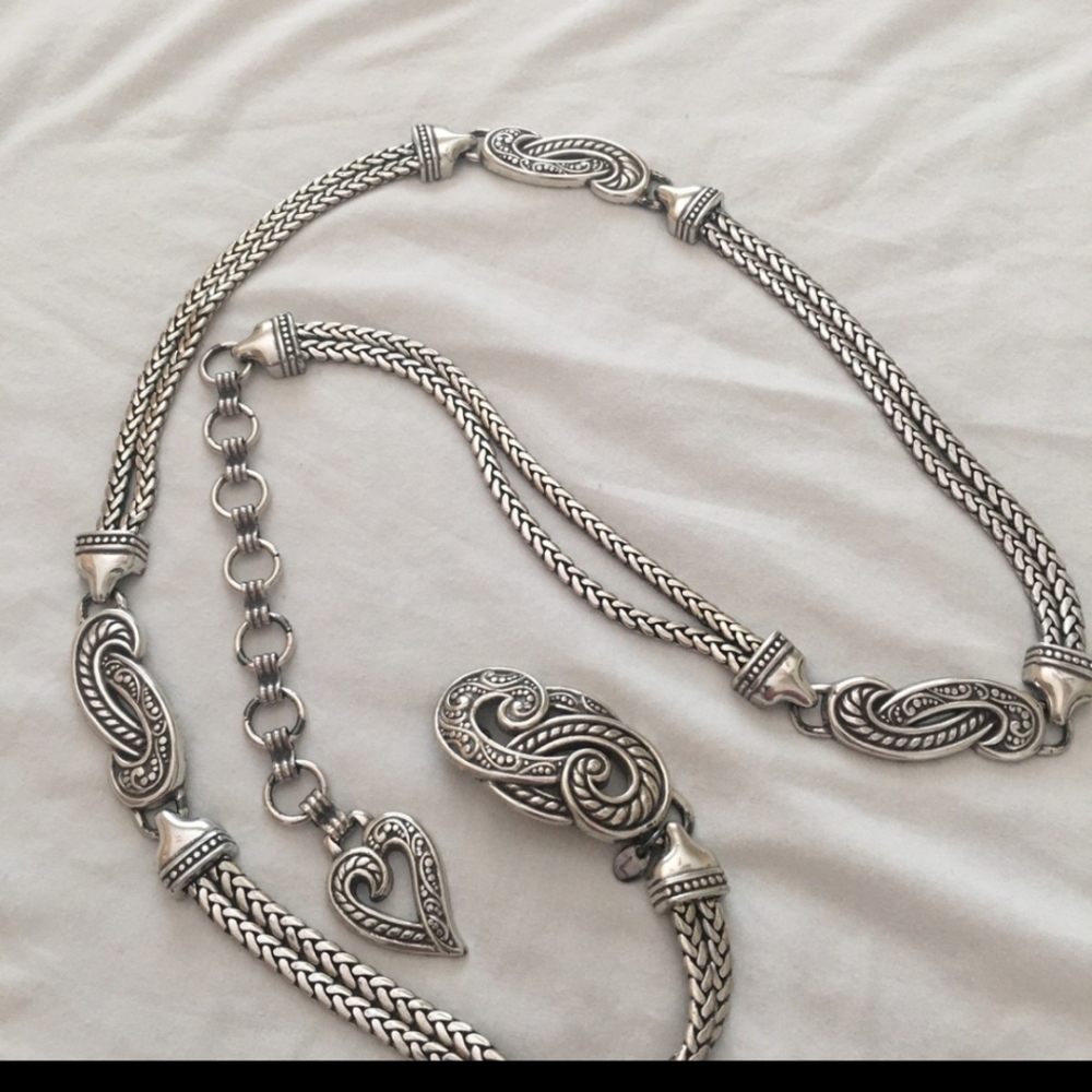 Belt -Brighton metal chain, adjustable belt.